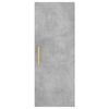vidaXL Highboard Concrete Grey 34.5x34x180 cm Engineered Wood