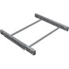 vidaXL Foldable Tyre Rack Silver Galvanised Steel