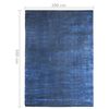 vidaXL Rug Washable Foldable Navy 200x300 cm Polyester