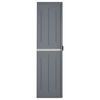 vidaXL Garden Storage Cabinet Grey 65x45x172 cm PP Rattan