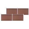 vidaXL Garden Fence WPC 699x106 cm Brown