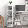 vidaXL Wall Cube Shelf White 37x29.5x134.5 cm MDF