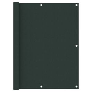 vidaXL Balcony Screen Dark Green 120x500 cm Oxford Fabric