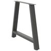 vidaXL Dining Table Legs A-Shaped 2 pcs Anthracite 100x(72-73) cm Steel