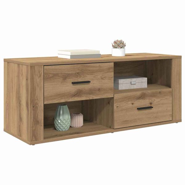 vidaXL TV Cabinet Artisan Oak 100 x 35 x 40 cm Engineered Wood