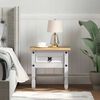 vidaXL End Table Corona White 50 x 50 x50 cm Solid Pine Wood
