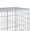 vidaXL Gabion Basket with Cover 700x100x100 cm Galvanised Iron