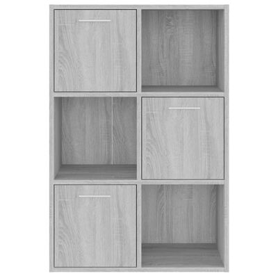vidaXL Storage Cabinet Grey Sonoma 60x29.5x90 cm