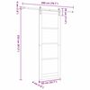 vidaXL Sliding Door ORKDAL Natural 83 x 232 cm