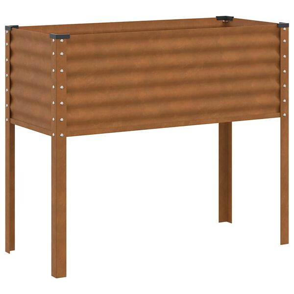 vidaXL Garden Planter 100x45x90 cm Weathering Steel