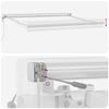 vidaXL Awning Frame White 350 x 250 cm Aluminium