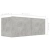 vidaXL 6 Piece TV Cabinet Set Concrete Grey Engineered Wood