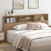 vidaXL Headboard Cabinet with Storage Artisan Oak 220 x 19 x 101.5 cm