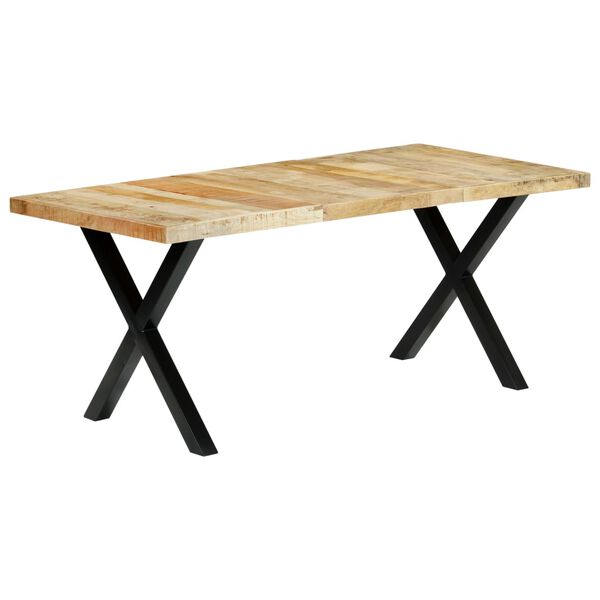 vidaXL Dining Table 180x90x76 cm Solid Mango Wood