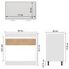 vidaXL Sink Bottom Cabinet Lyon White 80x46x81.5 cm Engineered Wood