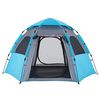 vidaXL Camping Tent Cabin 4-Person Blue Quick Release