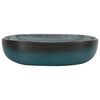 vidaXL Countertop Basin Turquoise Oval 59x40x14 cm Ceramic