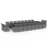 vidaXL Garden Dining Set | Grey, Black, Dark Grey