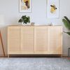 vidaXL Louvred doors 4 pcs Natural 99.3 x 49.4 cm Solid Pine Wood