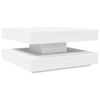 vidaXL Coffee Table 360-Degree Rotatable White 70x70x34.5 cm