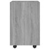 vidaXL Side Cabinet with Wheels Grey Sonoma 33x38x60 cm Engineered Wood