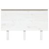 vidaXL Bed Headboard White 124x6x82.5 cm Solid Wood Pine