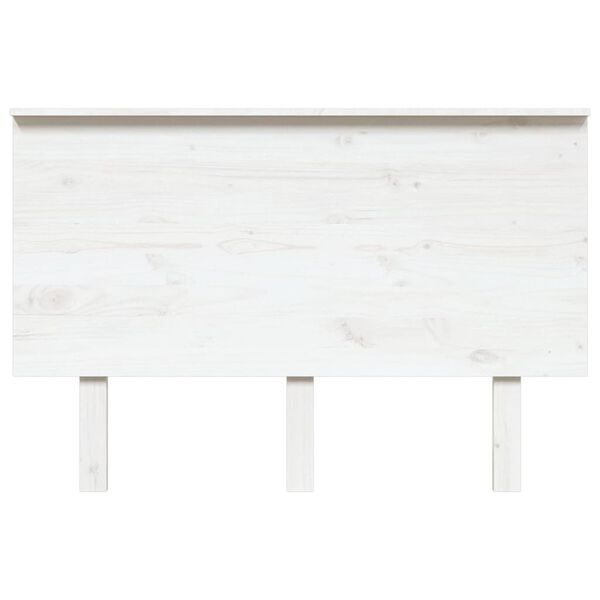 vidaXL Bed Headboard White 124x6x82.5 cm Solid Wood Pine