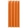 vidaXL Blackout Curtains with Rings 2 pcs Bright Orange 225 x 140 cm