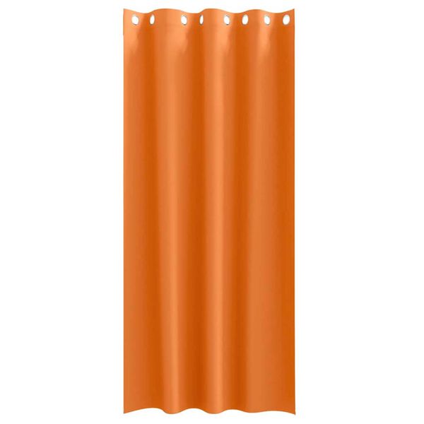 vidaXL Blackout Curtains with Rings 2 pcs Bright Orange 225 x 140 cm