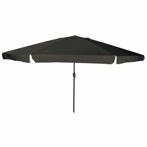 vidaXL Garden Parasol Black 394 x 394 x 248 cm Polyester and Steel
