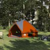 vidaXL Teepee Tent with Roof Grey and Orange 431 x 366 x 185 cm