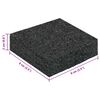 vidaXL Rubber Granulate Patio Pad Black 9 x 9 x 2 cm Rubber