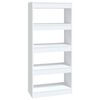 vidaXL Book Cabinet/Room Divider White 60x30x135 cm Engineered Wood