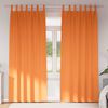 vidaXL Blackout Curtains with Rings 2 pcs Bright Orange 245 x 140 cm