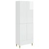 vidaXL Cabinet Set 2 pcs High Gloss White 66 x 34.5 x 95 cm