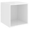 vidaXL Wall Cabinets 4 pcs High Gloss White 37x37x37 cm Engineered Wood