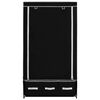 vidaXL Wardrobe Black 87x49x159 cm Fabric