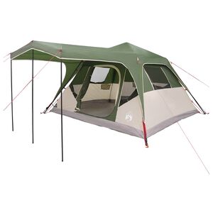 vidaXL Family Tent Green 6-Person Polyester and Steel