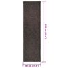 vidaXL Rug ZIZUR Anthracite 80x250 cm Jute Look Indoor and Outdoor