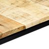 vidaXL Dining Table 140x70x75 cm Solid Rough Mango Wood