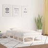 vidaXL Bed Frame without Mattress White 90x200 cm Solid Wood