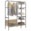 vidaXL Clothes Rack with Shelf Brown 120 x 44 x 160 cm Engineered Wood