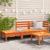 vidaXL Garden Sofa 3-Seater Wax Brown Solid Wood Pine