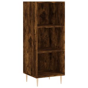 vidaXL Sideboard Smoked Oak 34.5x32.5x90 cm Engineered Wood