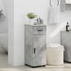 vidaXL Bathroom Cabinet with Drawer Concrete Grey 30 x 35 x 80 cm