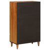 vidaXL Highboard with Door Walnut 60 x 33.5 x 100 cm Solid Mango Wood