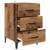 vidaXL Bedside Cabinet Old Wood 40 x 40.5 x 66 cm Engineered Wood