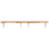 vidaXL Basin Shelf Wall Mounted Steel and Solid Wood Acacia