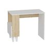 Homemania Computer Desk "Paris" 90x50x75 cm White and Oak