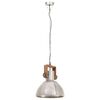vidaXL Industrial Hanging Lamp 25 W Silver Round 30 cm E27